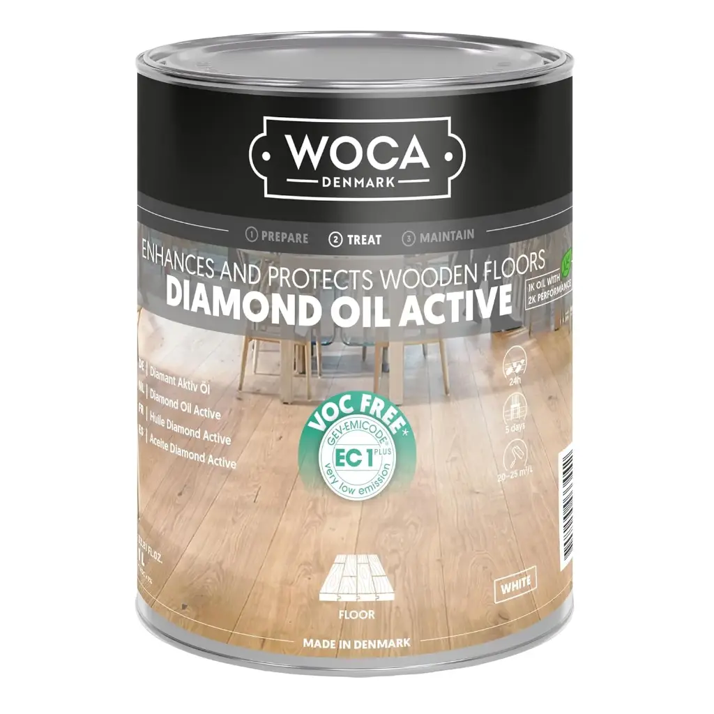 [WOCA40151] Woca diamond oil - active Wit (7%) 0,75l