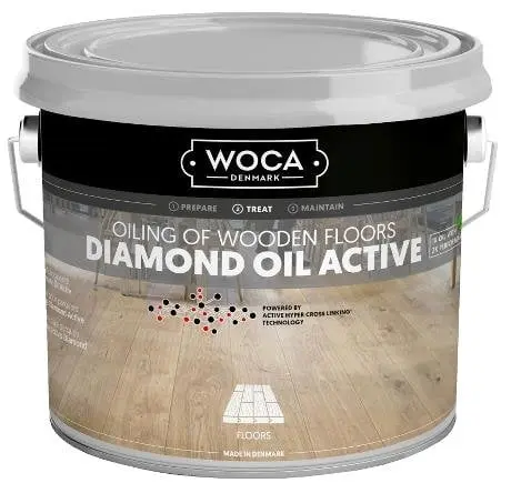 [WOCA40150] Woca diamond oil - active Extra wit (13%) 2,5L T3DA2-118-2